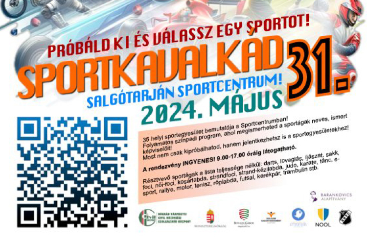 Sportkavalkád - sportválasztó és nosztalgia sportnap, 2024. május 31-én, a Sportcentrumban!