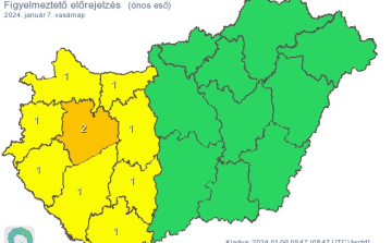 Ónos esőre figyelmeztet a meteorológiai szolgálat vasárnap