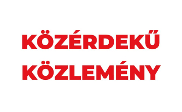 Fekete Zsolt közérdekű közleménye - 05.04.