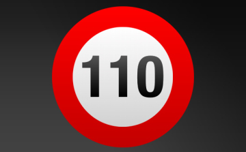 110 km/h-ra emelik a megengedett sebességet