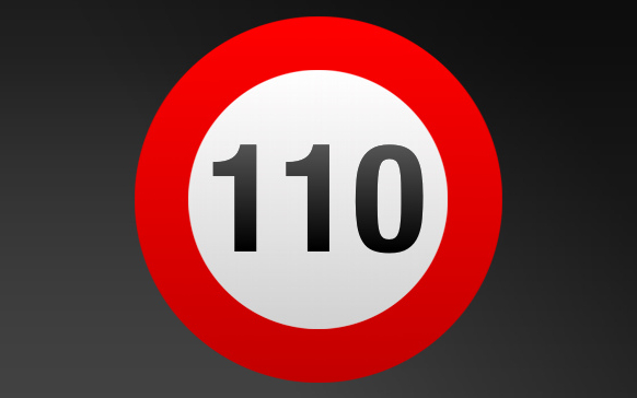 110 km/h-ra emelik a megengedett sebességet