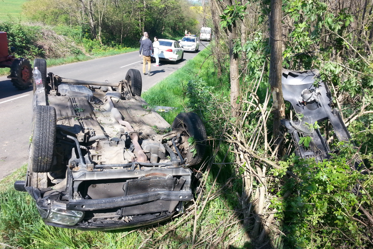 Baleset Nézsa és Nógrádsáp között