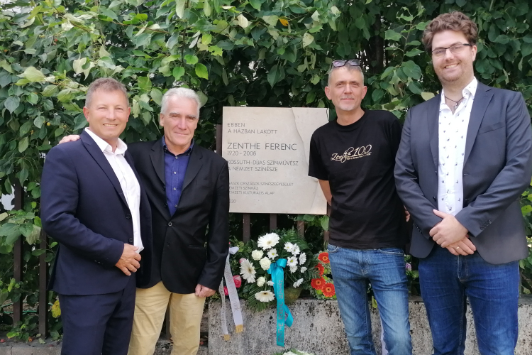 ZENTHE 100 - Emléktáblát avattak Zenthe Ferenc tiszteletére
