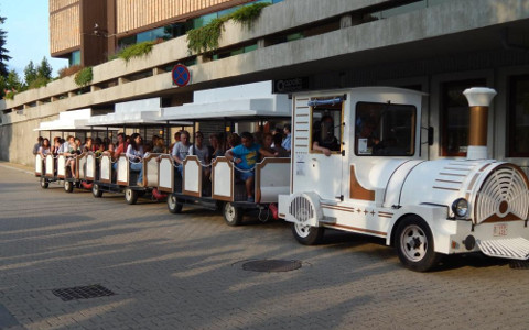 Városnéző kisvonat közlekedett a Múzeumok Éjszakáján