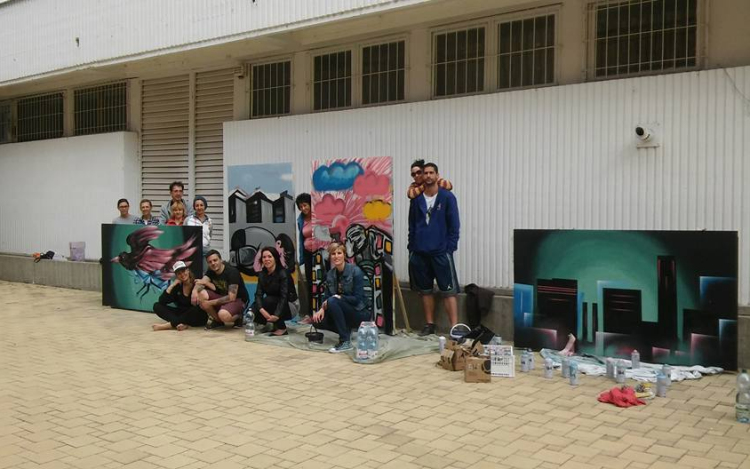 Rendhagyó street­art és jótékonysági akció Salgótarjánban!