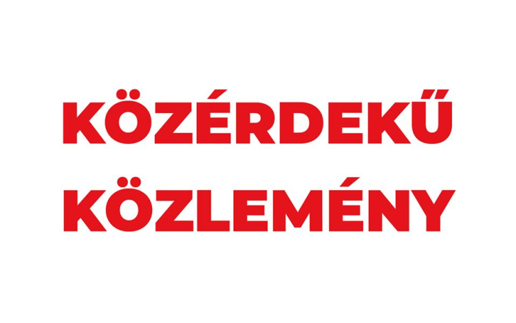 Fekete Zsolt közleménye