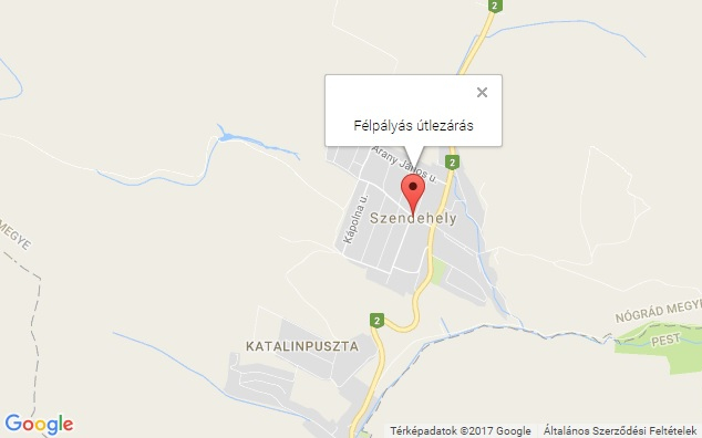 FÉLPÁLYÁS ÚTLEZÁRÁS A 2-ES SZÁMÚ FŐÚTON