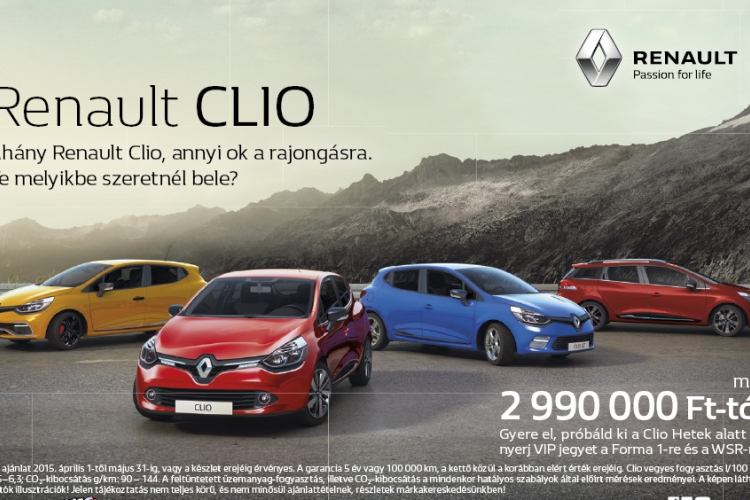 Ahány Renault Clio, annyi ok a rajongásra