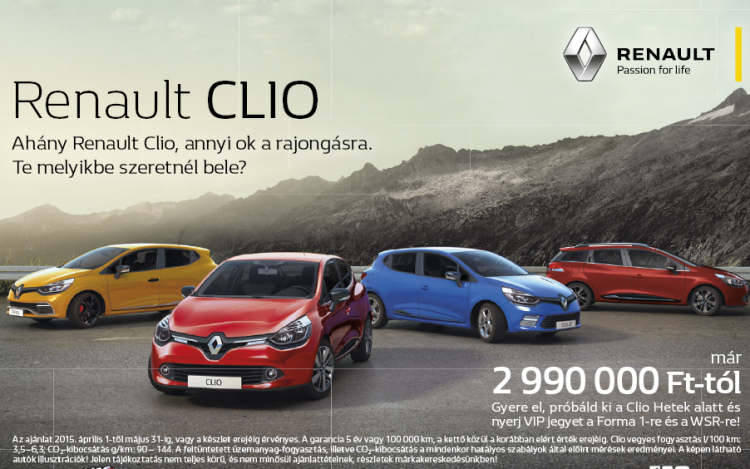 Ahány Renault Clio, annyi ok a rajongásra
