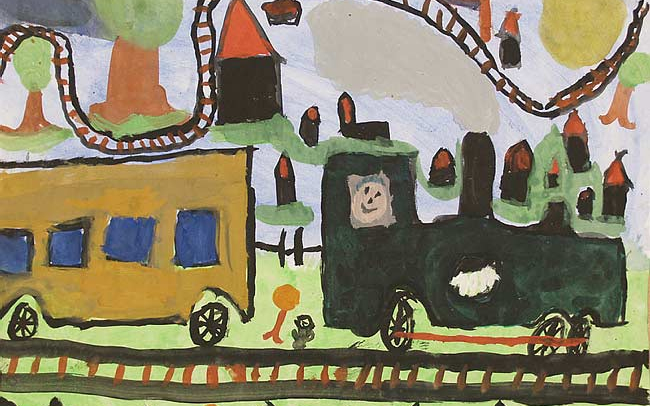 Rajzolj 10 éves kisvasutat!