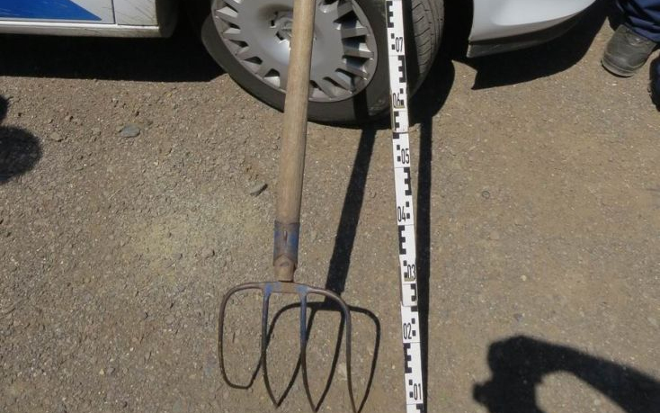 Vasvillával ütött