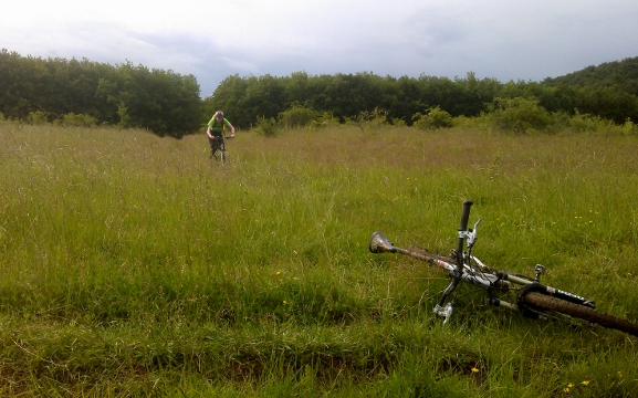 Kerékpárral a Börzsönyben