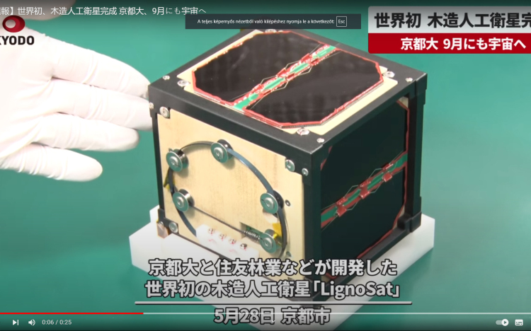 Fából készült műhold