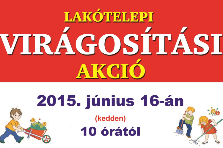 Lakótelepi virágosítás Besztercén