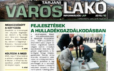 Megjelent a Tarjáni Városlakó legújabb száma