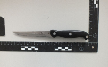 Késsel fenyegetőzött