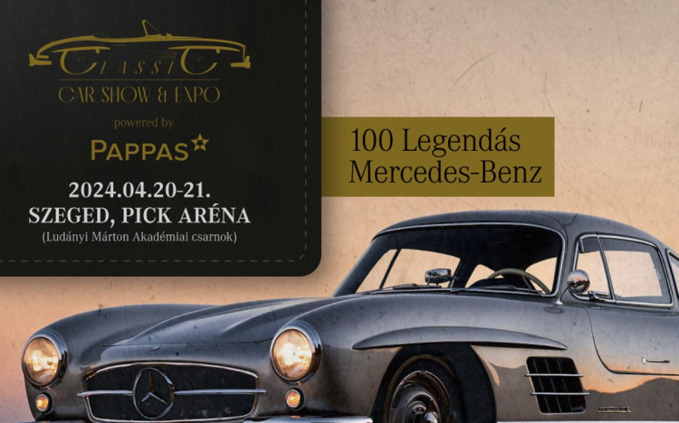 Száz legendás Mercedest mutatnak be áprilisban Szegeden.