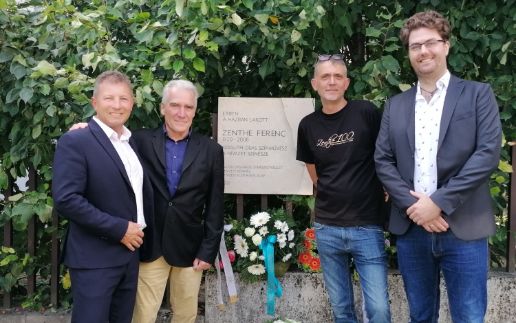 ZENTHE 100 - Emléktáblát avattak Zenthe Ferenc tiszteletére