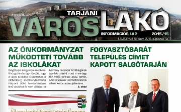 Megjelent a Tarjáni Városlakó legújabb száma