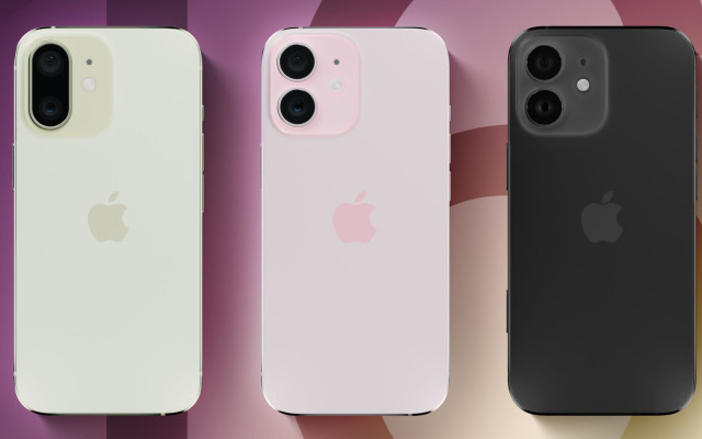 Az egyik mobil a képen az iPhone 16. Többféle kivitellel próbálkozik 