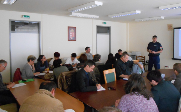 Felkészítőt tartott a katasztrófavédelem