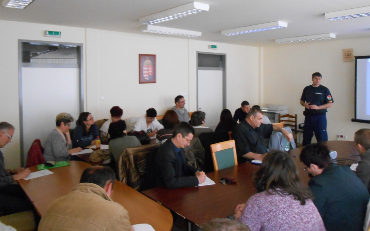 Felkészítőt tartott a katasztrófavédelem