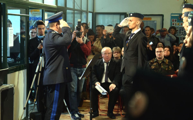 Rendész növendékek fogadalomtétele