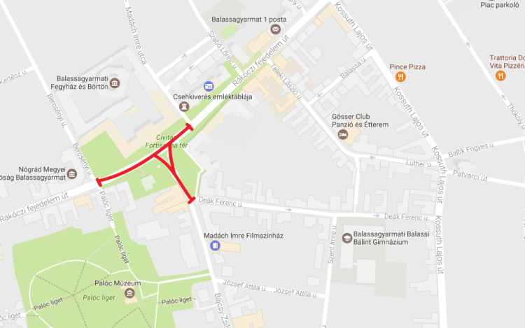 Március 15-i forgalomkorlátozások Nógrád megyében