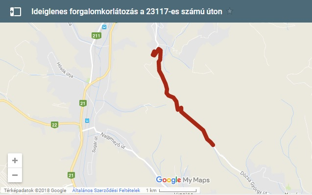 Útlezárás - versenyautó tesztelése miatt